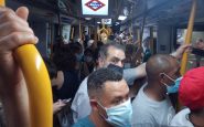 Quedan atrapadas decenas de personas en el Metro de Madrid.