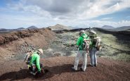 Adtronautas, ingenieros y geólogos de la NASA se engtrenan en la isla de Lanzarote