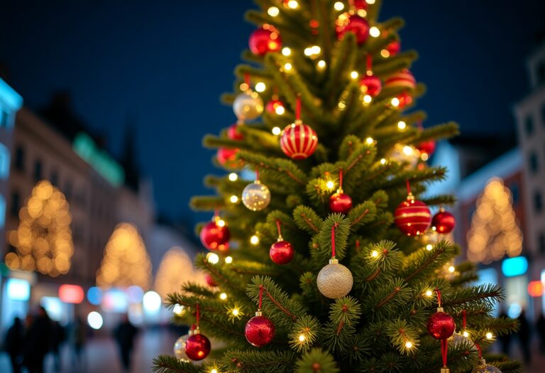 Abeto luminoso Madrid Natale 2023