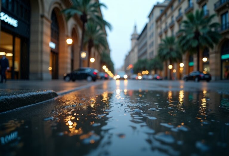 Allerta rossa per piogge estreme in Valencia