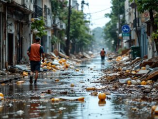 Immagine della crisi DANA a Valencia con persone colpite