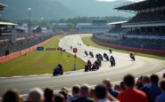 MotoGP GP di Catalunya con piloti in azione