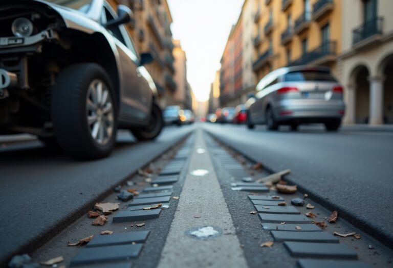 Incidente stradale a Nou Barris con nove feriti