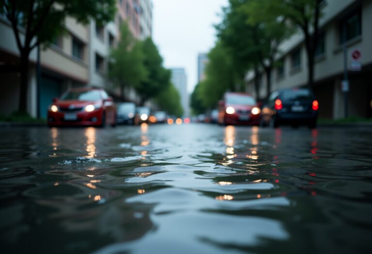 Lluvias en Cadaqués: vehículos arrastrados