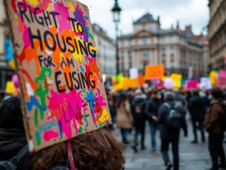 Manifestación en Barcelona per la vivienda digna