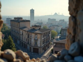 Lanzamiento de un misil balístico intercontinental en Dnipró