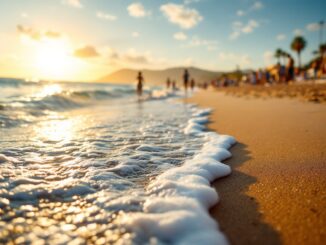 Immagine di una spiaggia a Benidorm con notizie di abuso