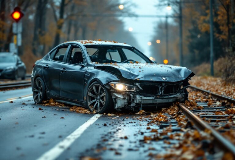 Accidente ferroviario en Mallorca: coche en vías