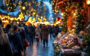 Scene del mercatino di Natale a Magdeburgo dopo l'attacco