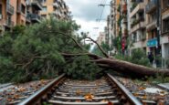 Pasajeros atrapados en un tren debido a fuertes vientos en Cataluña