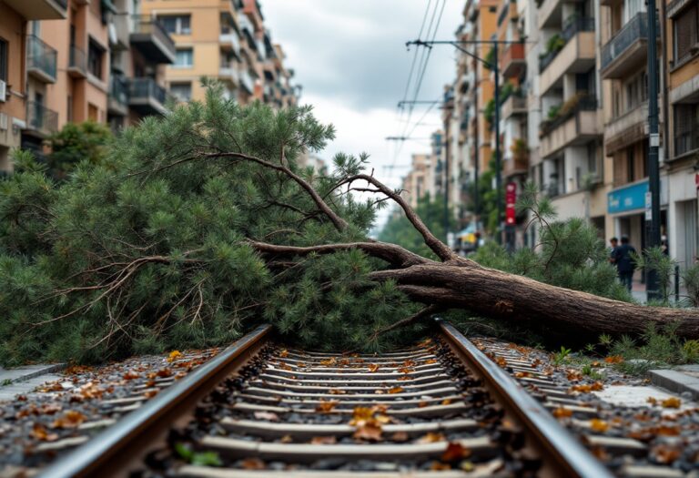 Caos in Catalogna: Vento Forte e Treni Bloccati