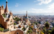 Vista della Colonia Güell, esempio di architettura modernista