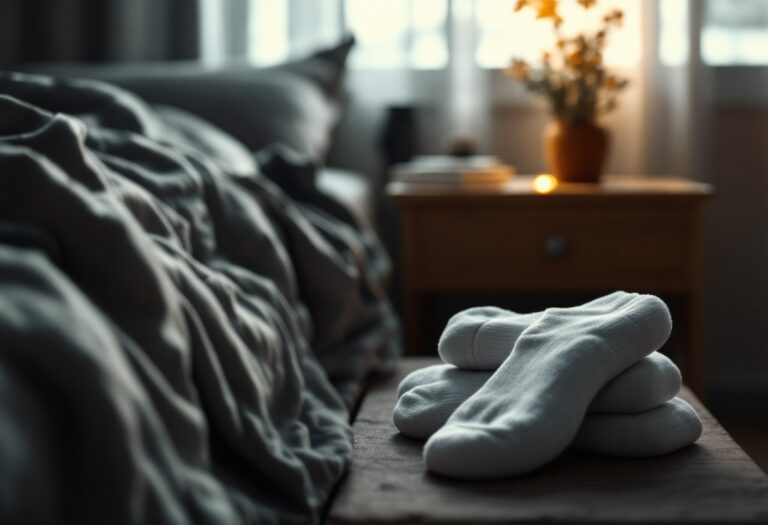 Dormir con calcetines sucios: peligros en invierno