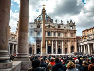 Celebrazione del Jubileo al Vaticano con fedeli in preghiera