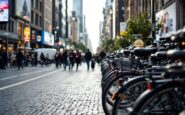 Repartitore in bicicletta nel settore del delivery in Spagna