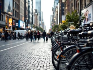 Repartitore in bicicletta nel settore del delivery in Spagna