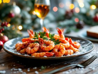 Gambas a la plancha doradas y jugosas per Navidad