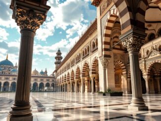 Vista panoramica de la mezquita de Solimán el Magnífico