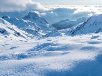 Vista panoramica de La Molina cubierta de nieve