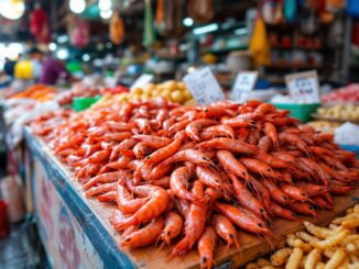 Immagine di gamba rossa pescata a Tarragona