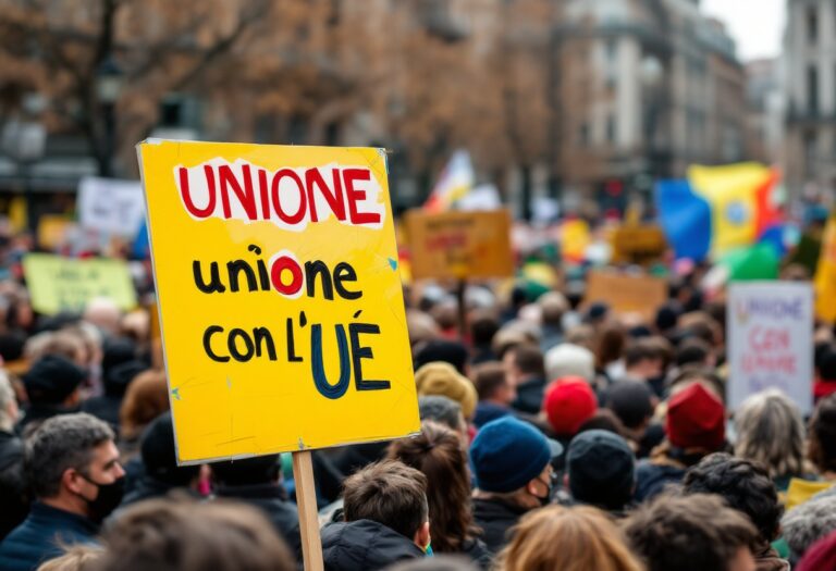 Protestas en Georgia por la integración europea