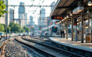 Treno Renfe in stazione, simbolo di puntualità ferroviaria