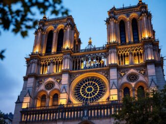 Los Reyes de España en un evento relacionado con Notre Dame