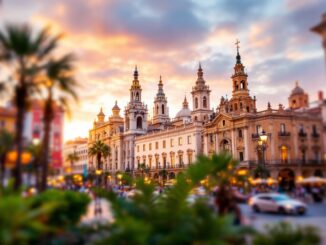 Vista panoramica de Valencia, España, con su arquitectura única