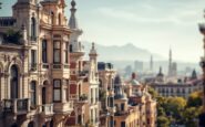 Vista di un edificio di vivienda protegida a Barcellona