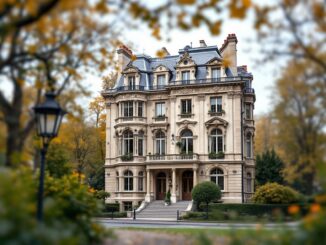 Imagen del palacete de París en medio de un conflicto político