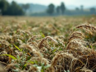 Campi agricoli danneggiati dalla dana in Valencia