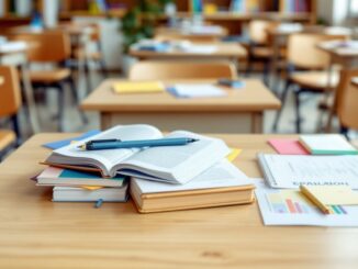 Estudiantes aprendiendo español en clase