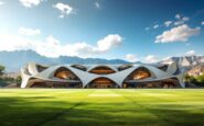 Rendering del nuovo stadio del Girona FC in costruzione