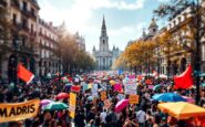 Manifestazione dei funzionari a Madrid per Muface