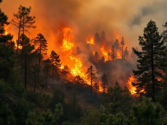 Incendio devastante a Pacific Palisades con fumi neri