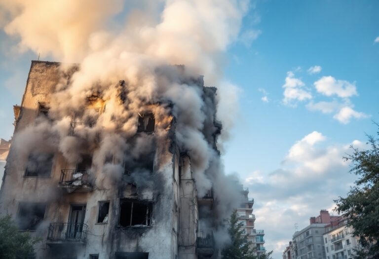 Incendio a Carabanchel: tre feriti gravi