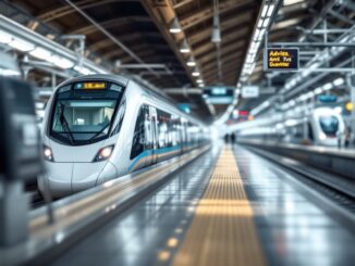 Treni Talgo Avril in stazione a Madrid