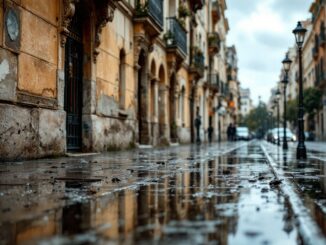 Infrastrutture danneggiate a Valencia dopo la dana