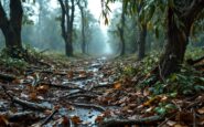 Immagine della tormenta Eowyn che colpisce Irlanda e Scozia