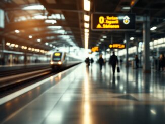 Un treno alla stazione di Sol dopo un incidente tragico