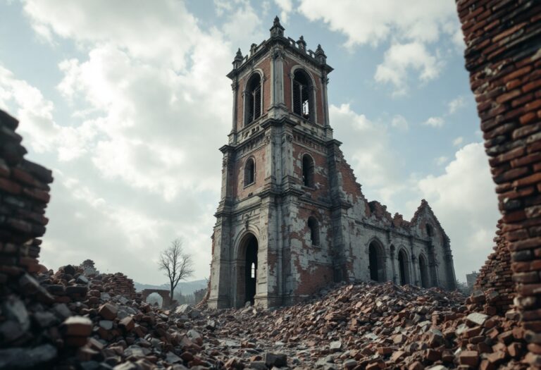 Derrumbe torre iglesia Asunción Viguera