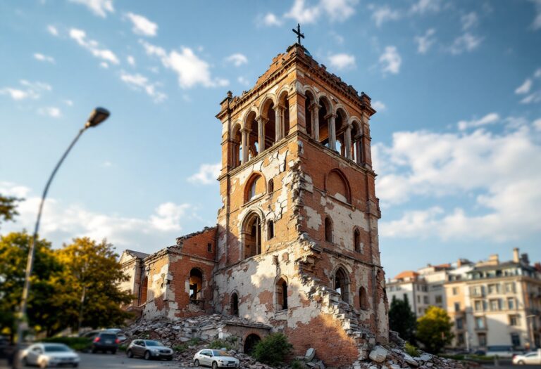 Derrumbe torre iglesia Viguera: impacto en la comunidad