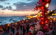 Coppie che si esibiscono durante la notte di San Valentino a Sanremo