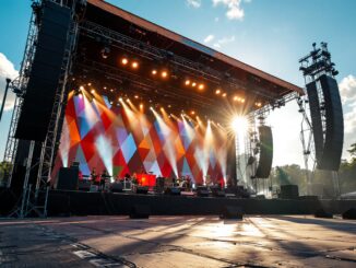 Immagine del Festival di Sanremo con artisti sul palco