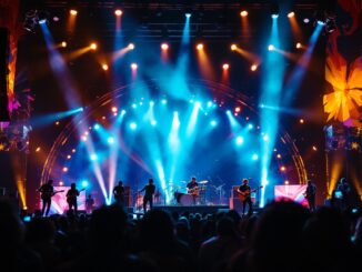 Immagine del Festival di Sanremo con artisti sul palco