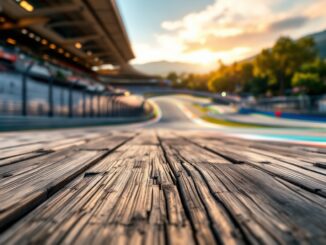 Circuit de Barcelona-Catalunya con moto e auto da corsa