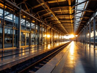 Treno Talgo in un paesaggio polacco, simbolo di opportunità