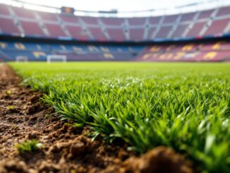 Il processo di rinnovo del prato al Camp Nou