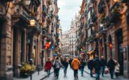 Vista di un angolo nascosto di Barcellona