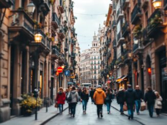 Vista di un angolo nascosto di Barcellona